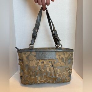 Y2K Coach Signature Canvas Tote Bag